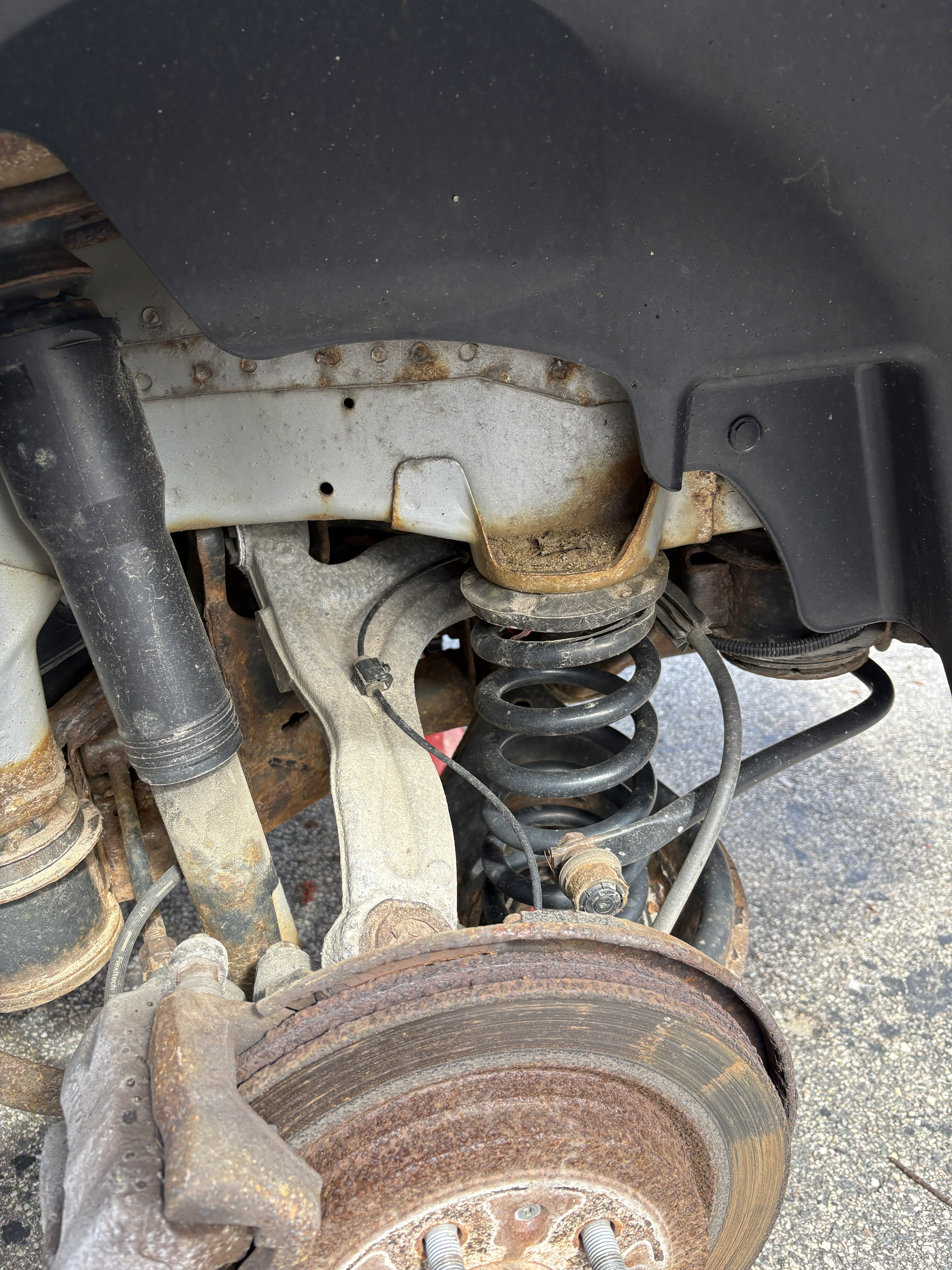 Before: Rear wheel well