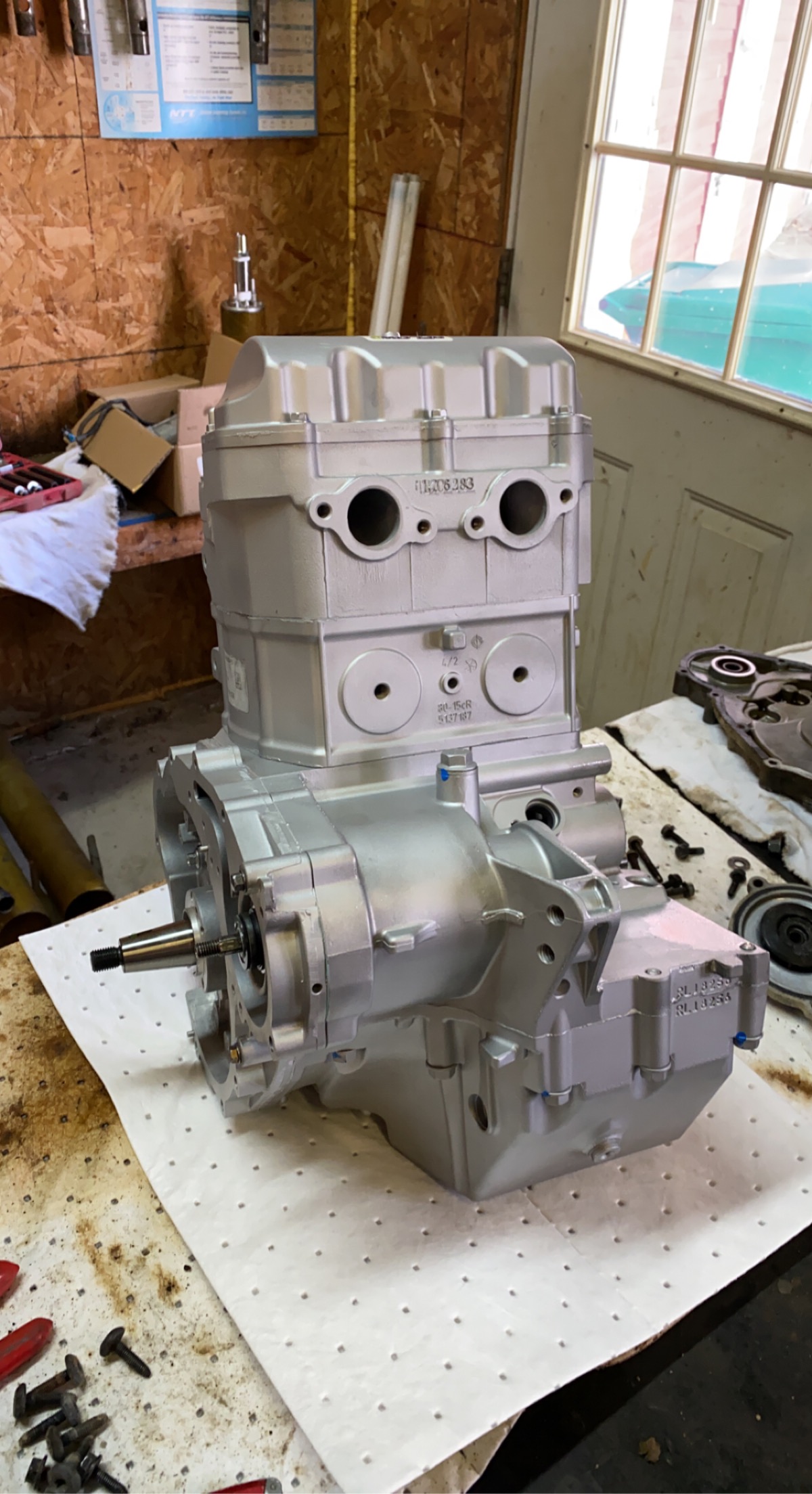 Assembling the new engine