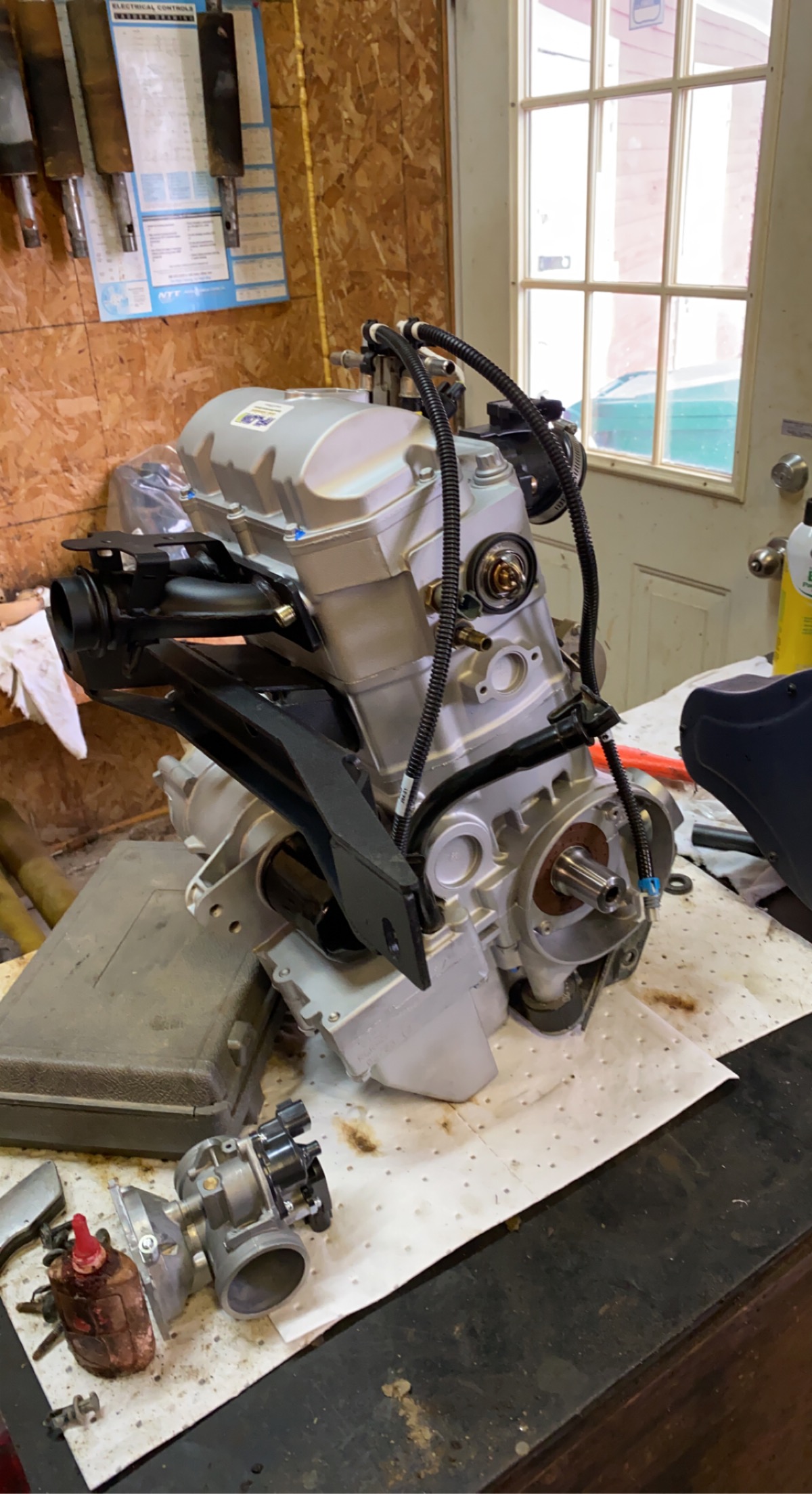 Still assembling the engine