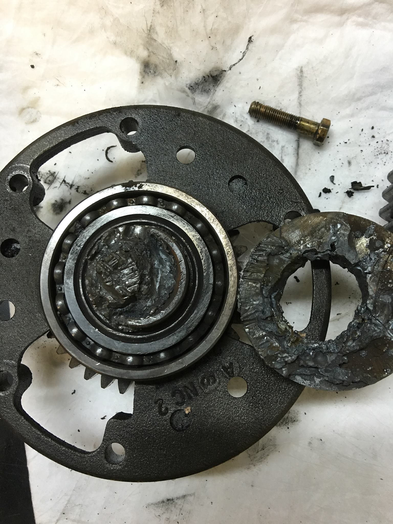 Front differential and drivetrain work