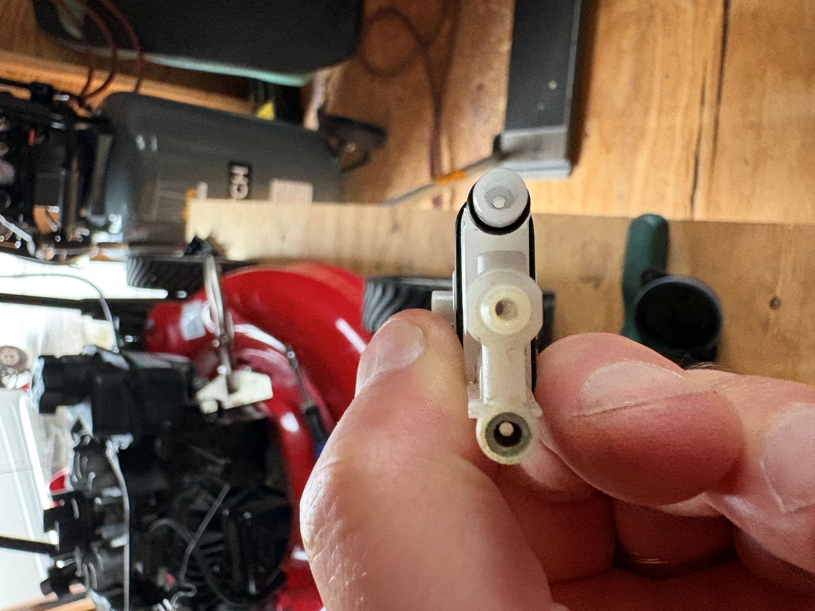 Carburetor jet assembly inspection other end