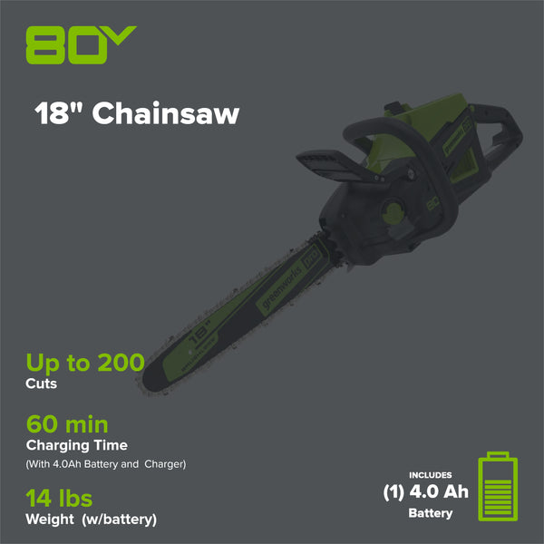 Greenworks electric chainsaw