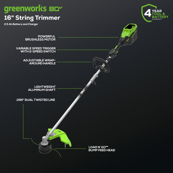 Greenworks cordless string trimmer